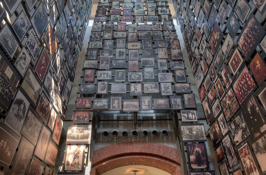 The Tower of Faces at the United States Holocaust Museum in Washington, D.C. (Wikimedia Commons)