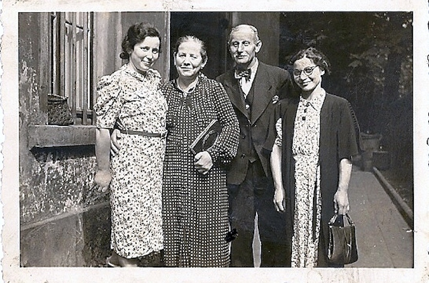 David Harel’s paternal grandparents, Irma and Gustav, are shown here in May 1939 with two of their six children: Irma, left, and Resha. (Courtesy of David Harel)