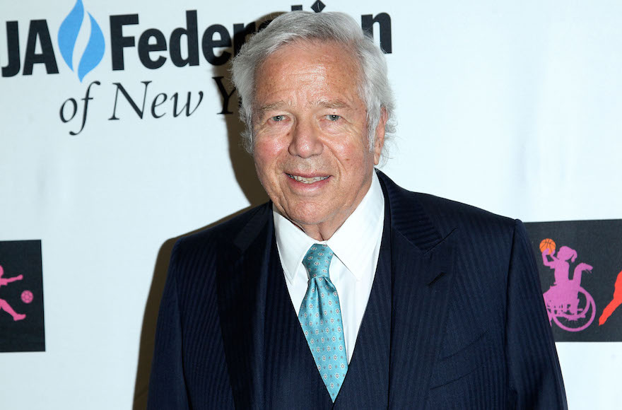 Robert Kraft attending the UJA-Federation of New York Sports For Youth 2016 Luncheon at The Roosevelt Hotel in New York City, May 17, 2016. (Steve Mack/Getty Images)