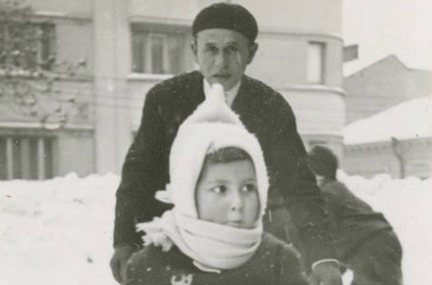 American Yiddish scholar Ruth Wisse, here probably age 4, appearing in her aunt Anushka's photo album. (Courtesy of Richard Schofield)