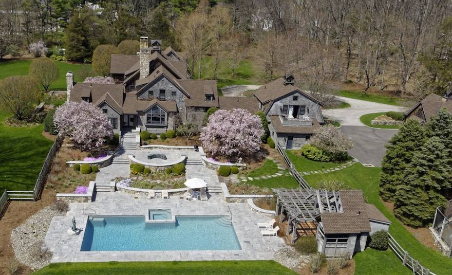 Edgar Bronfman's weekend home in Connecticut is on the market for almost $8 million. (Screenshot/Sotheby's)