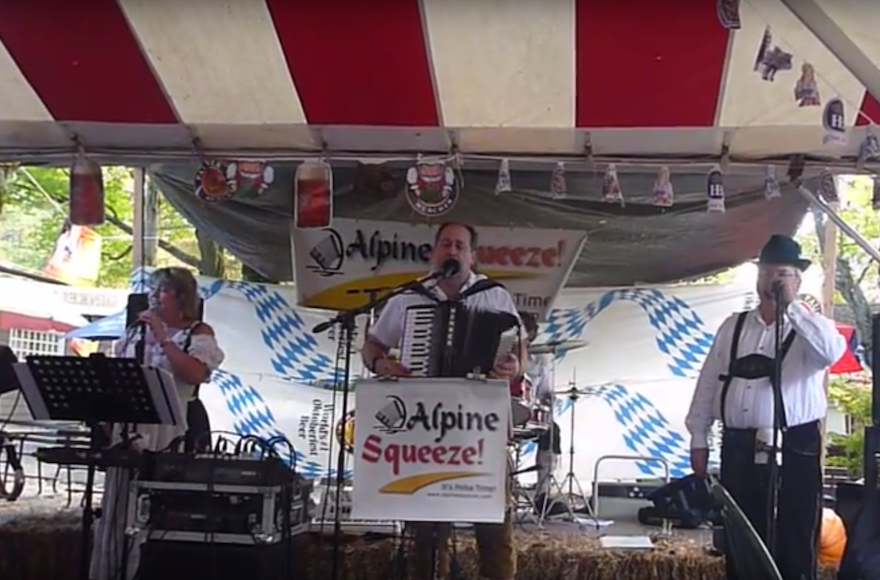 Oktoberfest 2013 at the Platzl Brauhaus in Pomona, New York. (Screenshot from YouTube)