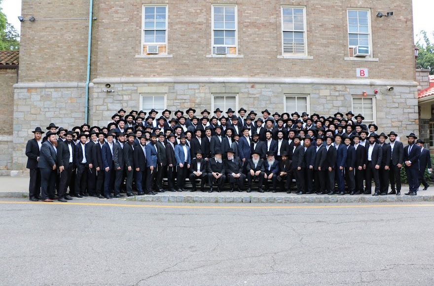 Chabad rabbinical college graduates at their ordination ceremony in Morristown, New Jersey, June 26, 2016. (Chabad.org)