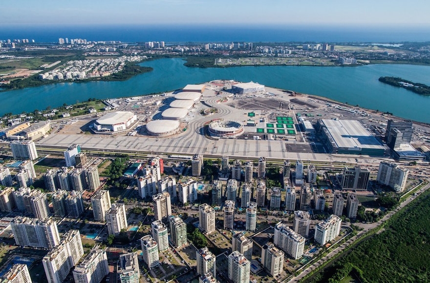 An ariel view of the Rio 2016 Olympic Park, which will be secured in part by an Israeli high-resolution imaging satellite. (Photo courtesy Rio 2016)