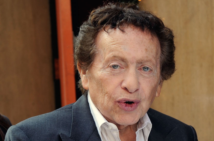 Jackie Mason having lunch on 6th Avenue in Manhattan in New York City, March 22, 2012. (Bobby Bank/WireImage)