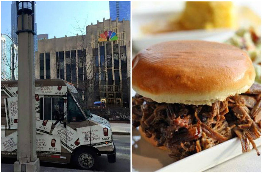 Milt's Barbecue Truck near the NBC building in Chicago. (Facebook)