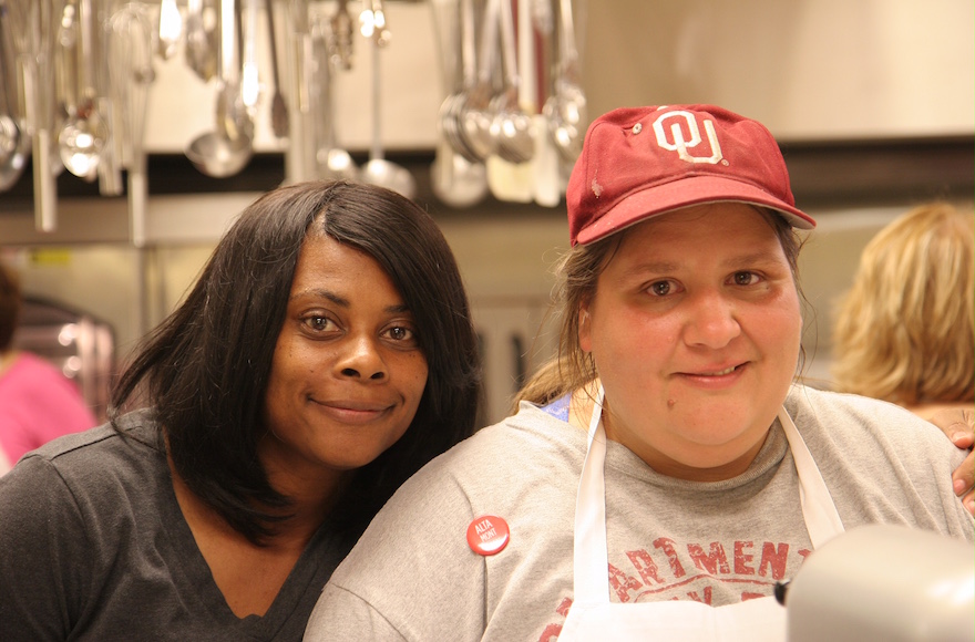 Karra Beck, left, works at Altamont every week, and Mary Nixon, is a former employee. (Courtesy of Congregation B'nai Emunah)