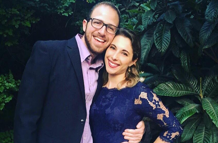 Ellie and Chris at Passover 2016. (Courtesy of Ellie Rudee)