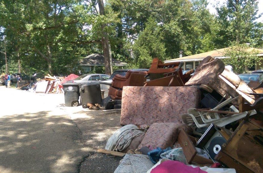 The recent flooding in Baton Rouge may have damaged up to 110,000 homes. More than 100,000 people have applied for disaster relief from FEMA. (Courtesy of the Jewish Federation of Greater New Orleans)