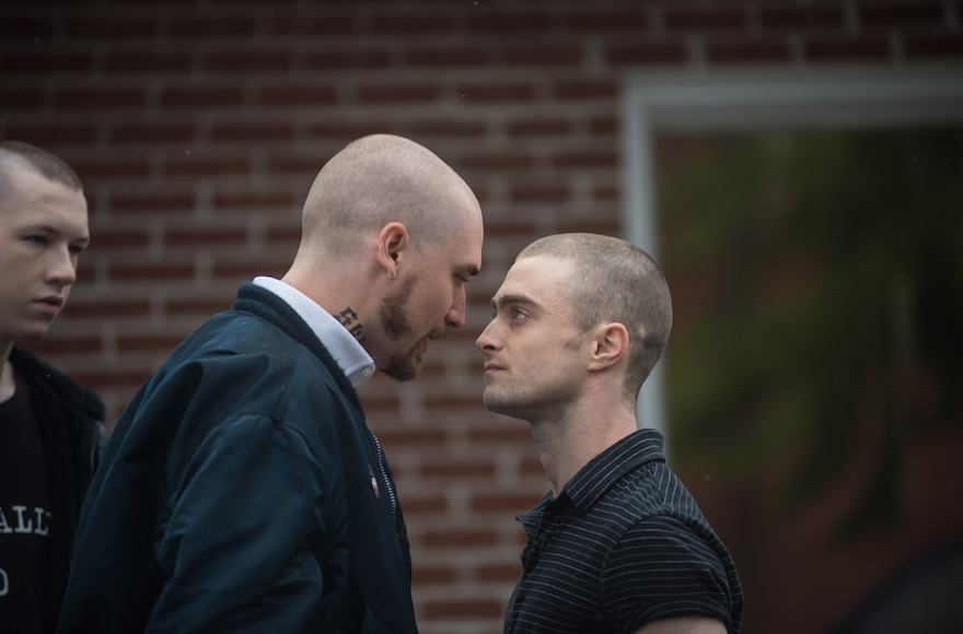 Daniel Radcliffe, right, in a scene from 