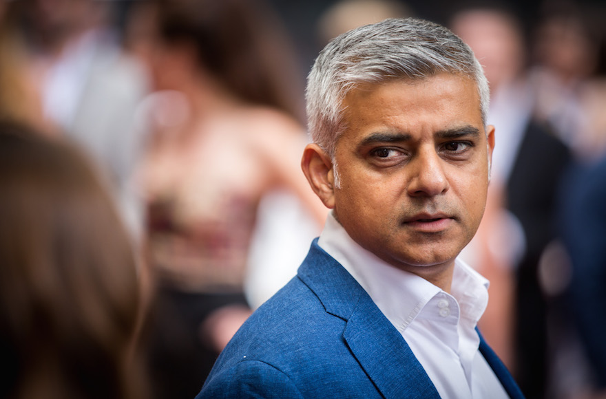 Sadiq Khan attends the press preview of 