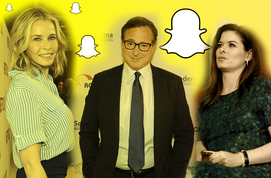 L to R: Chelsea Handler (Mark Davis/Getty Images), Bob Saget (Trisha Leeper/Getty Images) and Debra Messing (Justin Sullivan/Getty Images) 