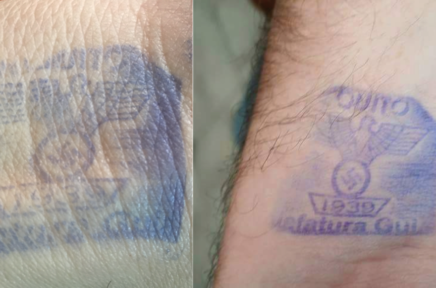 Nazi hand stamps Ecuador jail