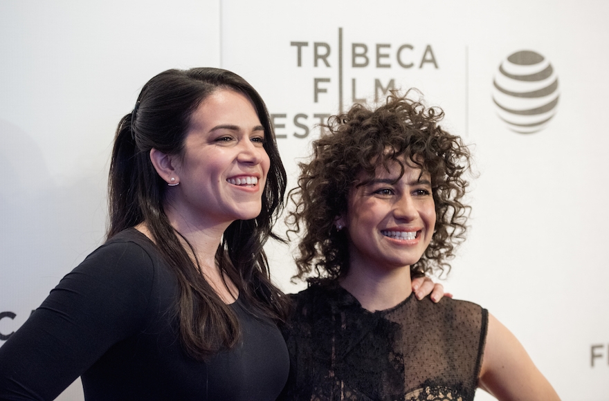 Abbi Jacobson and Ilana Glazer at a "Broad City" screening during the 2016 Tribeca Film Festival in New York City, April 17, 2016. (Roy Rochlin/FilmMagic)