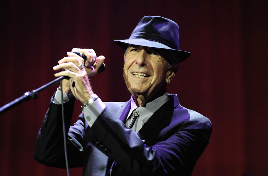 Leonard Cohen in concert at London's O2 Arena, Sept. 15, 2013. (Brian Rasic/Getty Images)