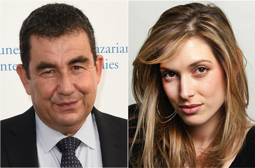 Ari Shavit, left, and Danielle Berrin (Shavit photo: Jason Merritt/Getty Images; Berrin Photo: Facebook)