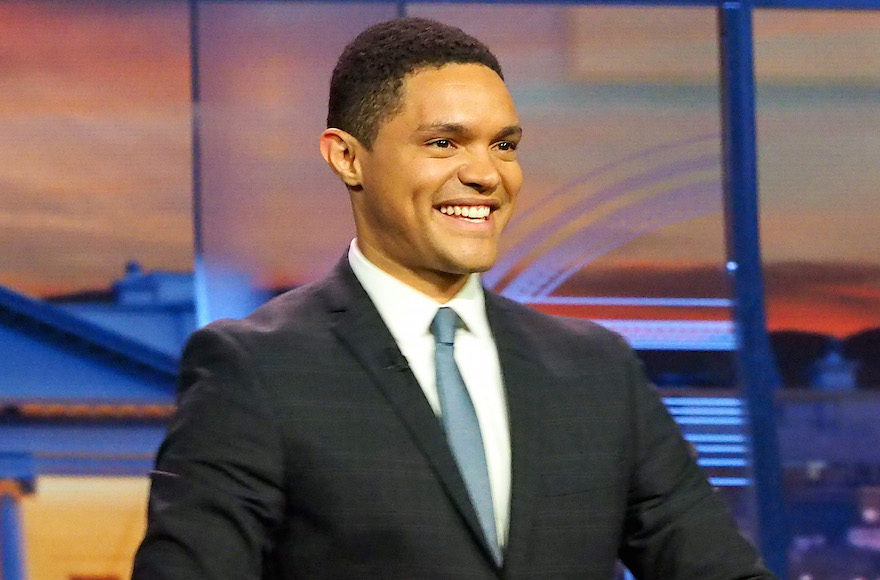 Trevor Noah speaking at the Annenberg Center for the Performing Arts in Philadelphia, July 26, 2016. (Paul Zimmerman/Getty Images for Comedy Central)