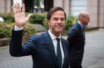 Dutch Prime Minister Mark Rutte arriving at the Council of the European Union in Brussels, Oct. 20, 2016. (Jack Taylor/Getty Images)