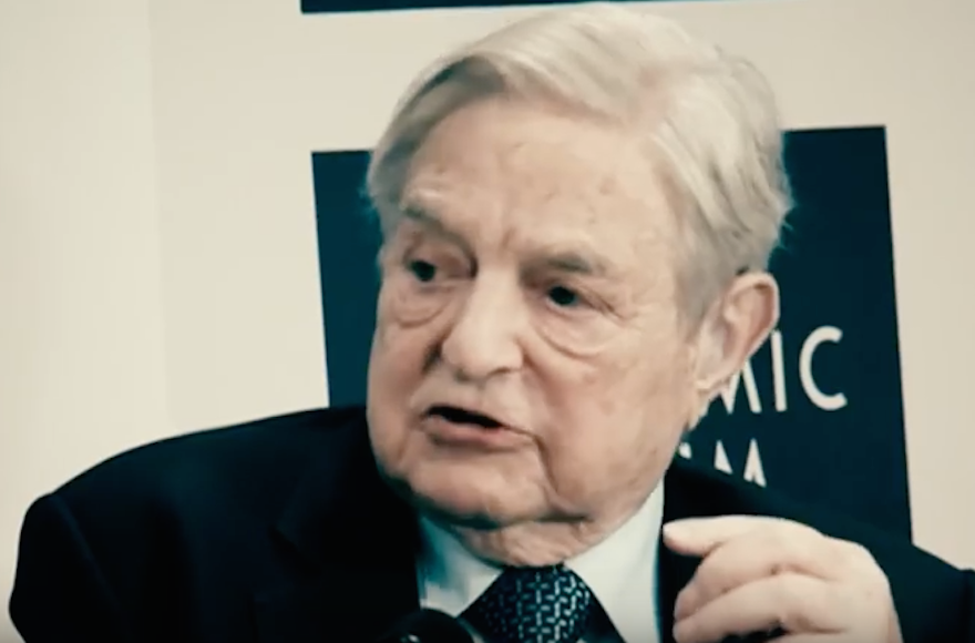 George Soros and other Jewish figures appear in Donald Trump's final campaign video. (Screenshot from YouTube)