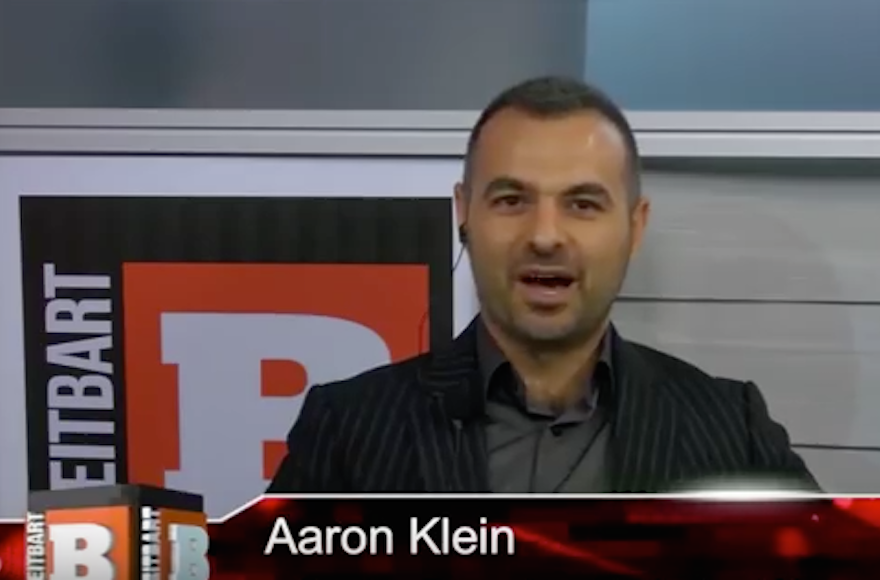 Aaron Klein of Breitbart Jerusalem (Screenshot from YouTube)