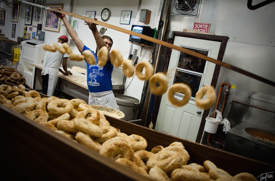 Montreal bagels — like those at the legendary St. Viateur Bagel Shop — are a plus if you're thinking of moving to Canada. (Creative Commons)