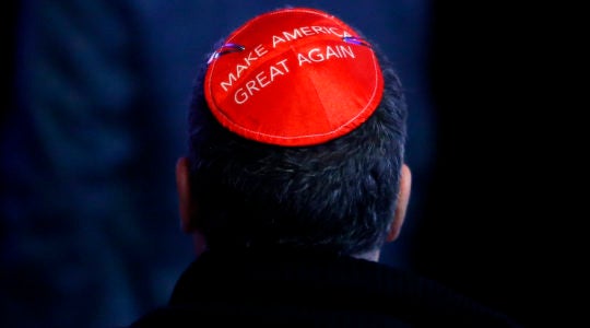 trump kippah make america great again