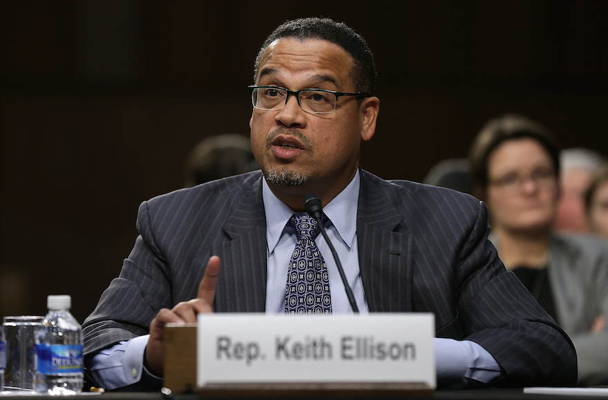 Rep. Keith Ellison testifying before the Senate Judiciary Committee's Constitution, Civil Rights and Human Rights Subcommittee in Washington, D.C., Dec. 9, 2014. (Win McNamee/Getty Images)