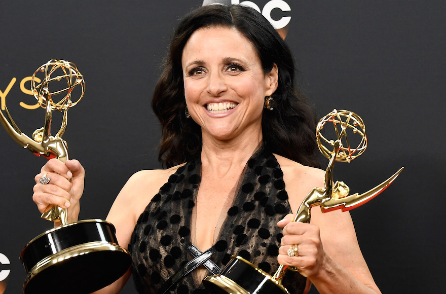 Julia Louis-Dreyfus, winner of Best Actress in a Comedy Series and Best Comedy Series for 