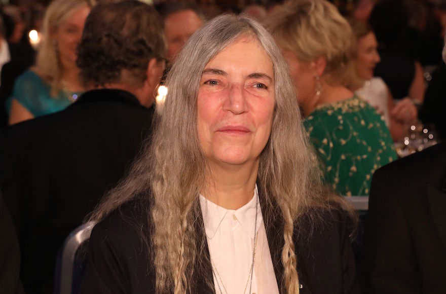 Patti Smith attending the 2016 Nobel Banquet for the laureates in medicine, chemistry, physics, literature and economics in Stockholm, Dec. 10, 2016. (Soren Andersson/AFP/Getty Images)