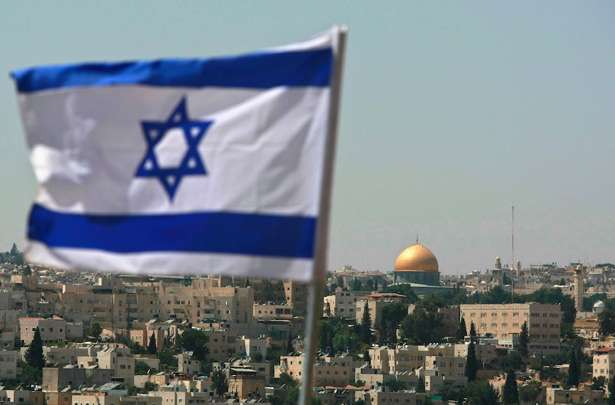 An Israeli flag in East Jerusalem (David Silverman/Getty Images)