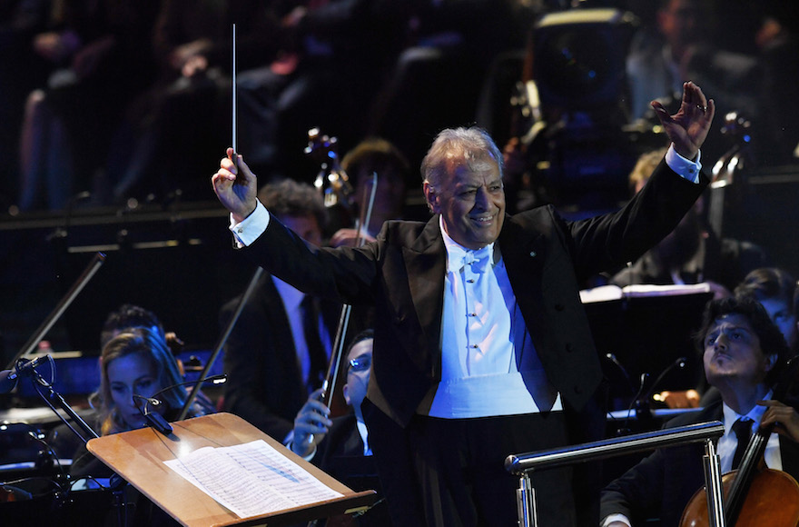 Zubin Metha performing at Bocelli and Zanetti Night in Rho, Italy, May 25, 2016. (Francesco Prandoni/Getty Images for Bocelli & Zanetti Night)