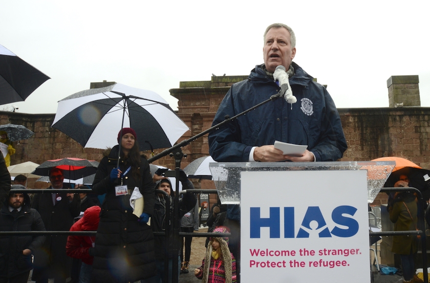 Bill de Blasio HIAS