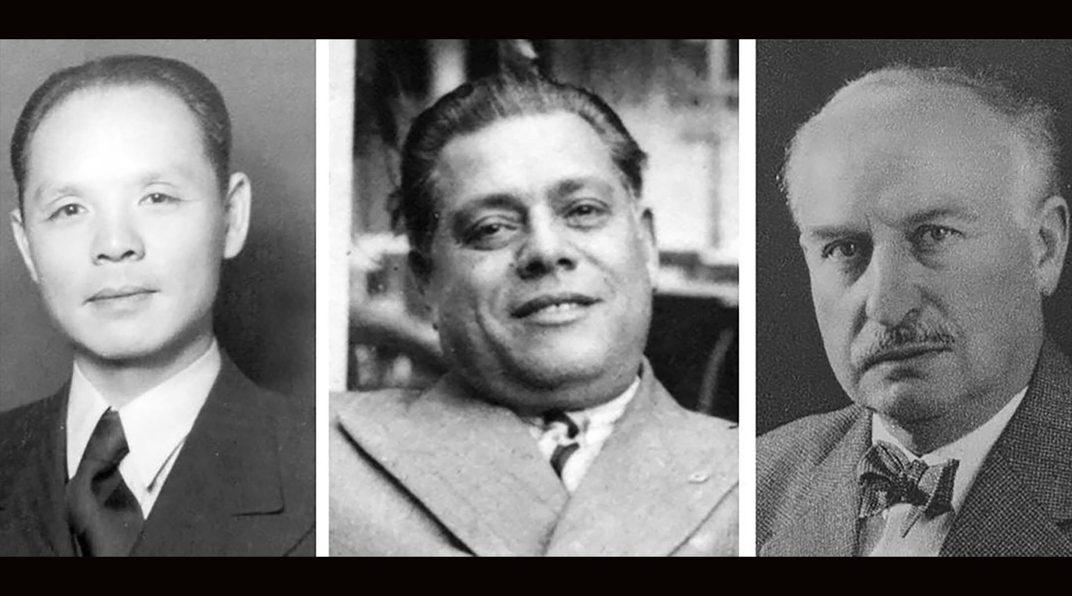 Feng-Shan Ho, Arturo Castellanos and Ernst Leitz.