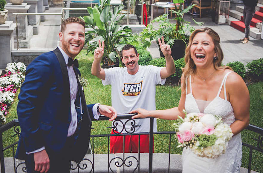 Adam Sandler crashes Jewish couple's wedding day - Jewish Telegraphic Agency
