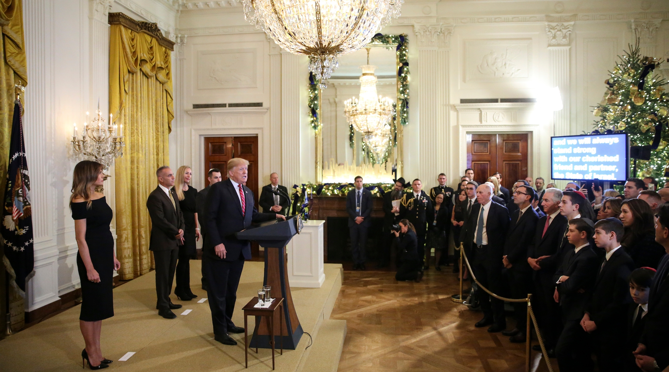 Trump Hanukkah party