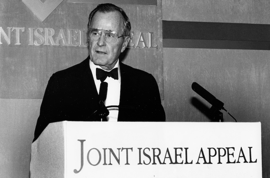 George H W Bush A President With A Complicated Jewish Legacy