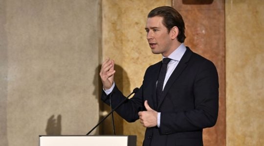 Austrian Chancellor Sebastian Kurz