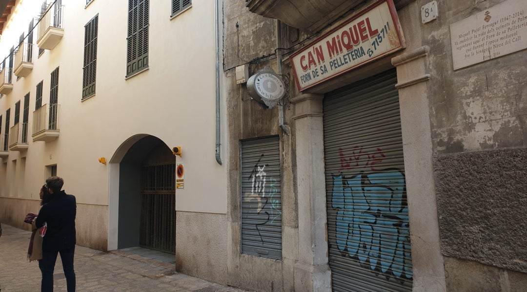 A leather shop that used to be a synagogue in Palma de Mallorca, Spain. Cnaan Liphshiz