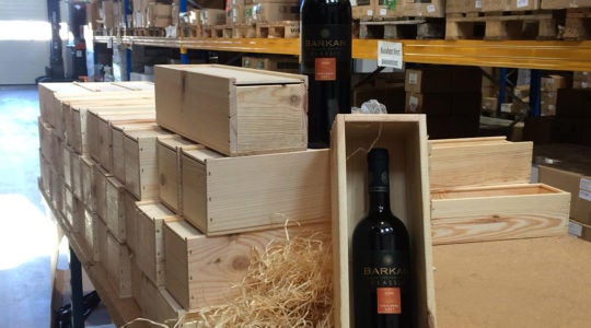 Israeli wine bought by the Dutch SGP party awaiting delivery to its rivals in the regional elections on March 27, 2019. )Courtesy of SGP)