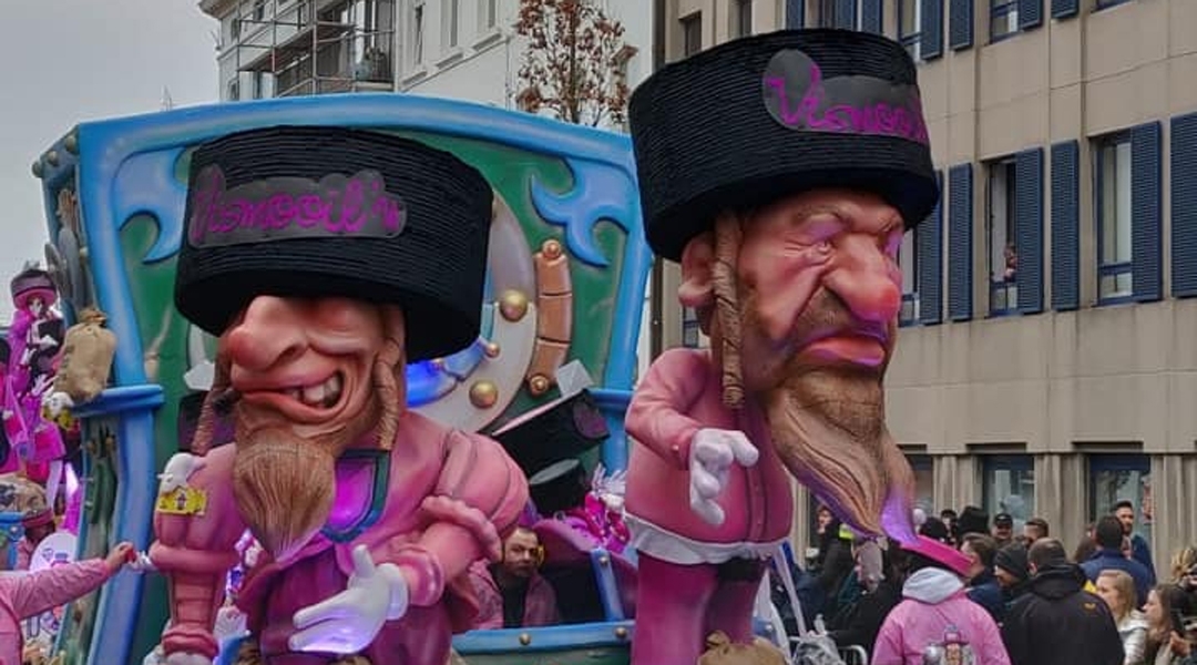 Belgian mayor defends carnival float featuring Jews with money and a rat Puppets-of-Jews-on-display-at-the-Aalst-Crnaval-in-Belgium-on-March-3-2019.-Courtesy-of-FJO