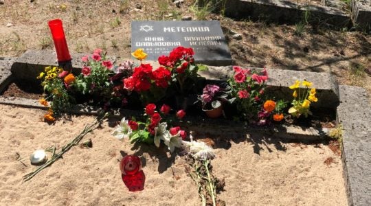 The aftermath of desecration of graves at a Jewish cemetery in Tallinn, Estonia on June 22, 2019 (CFCA)