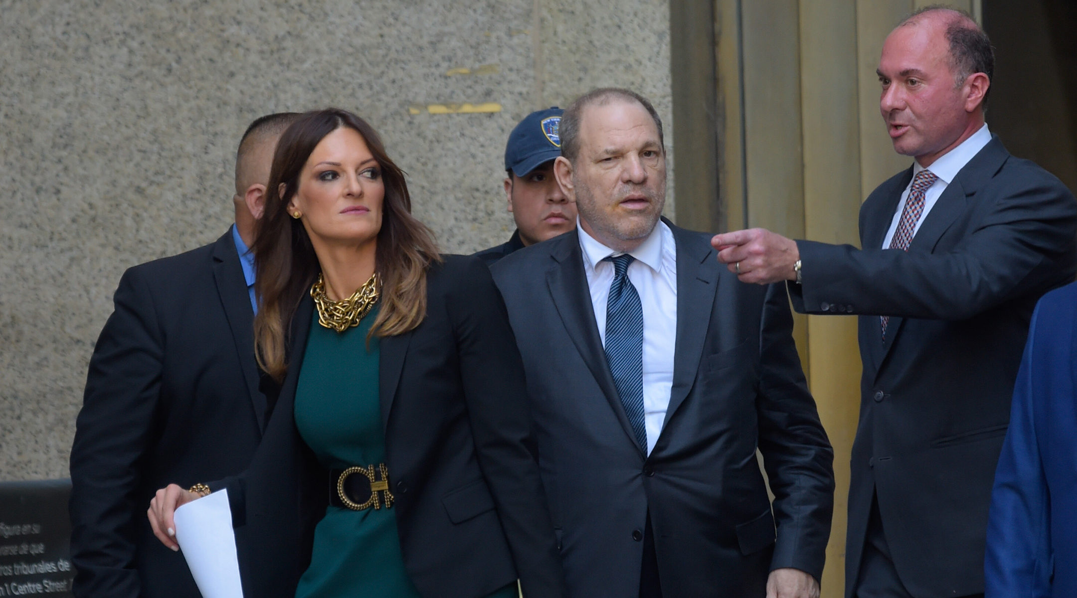 Harvey Weinstein and Donna Rotunno come out of a New York City court on July 11, 2019 (Raymond Hall/GC Images)