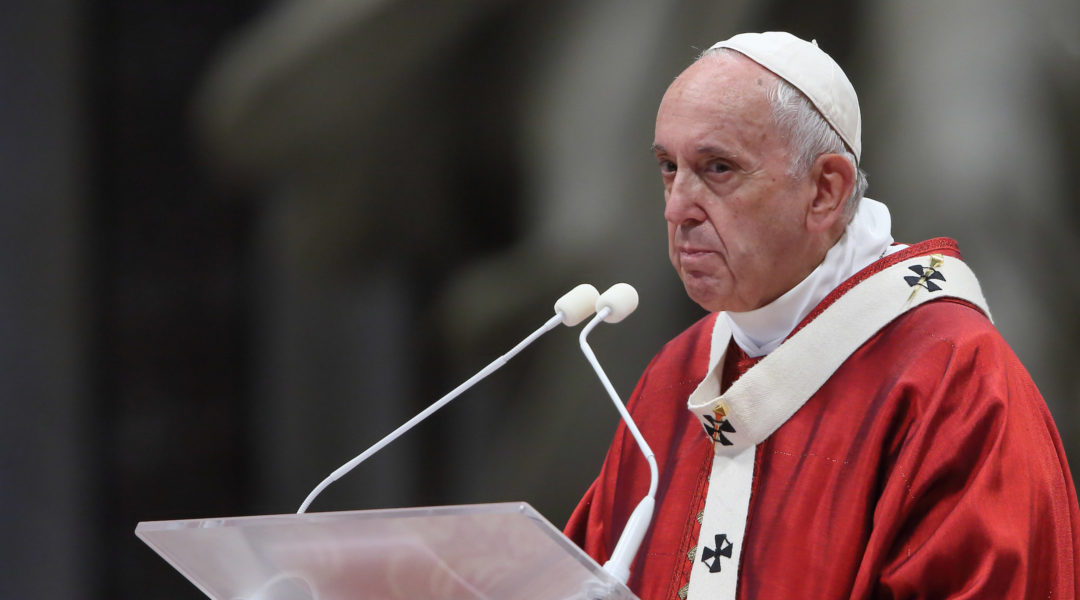 Pope Francis, seen at a Holy Mass in Vatican City in June 2019. (Grzegorz Galazka/Archivio Grzegorz Galazka/Mondadori Portfolio via Getty Images)