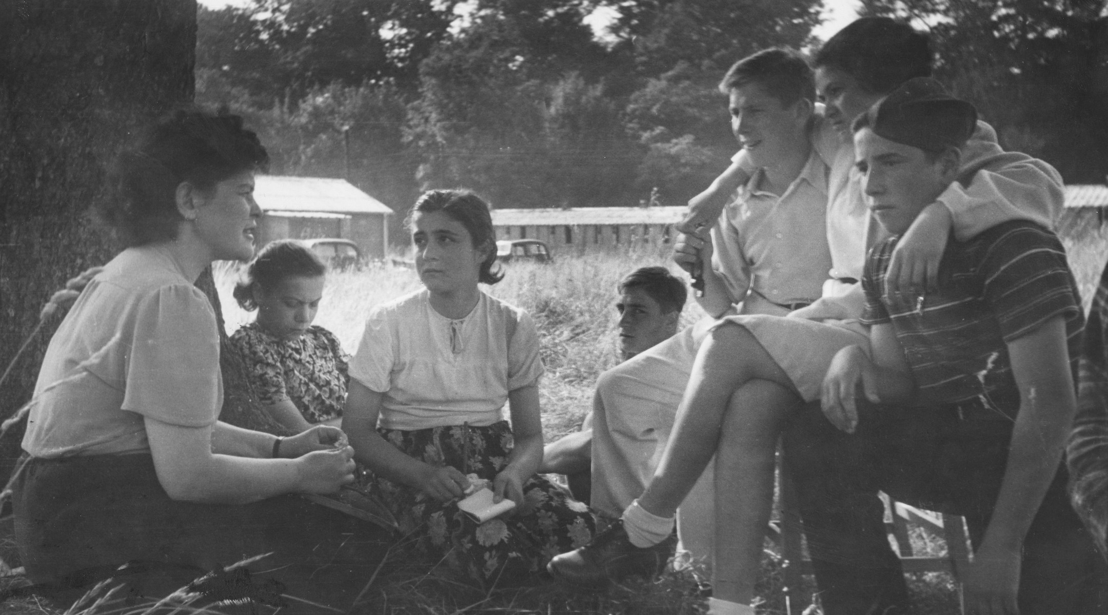 Young Jewish refugees at a camp near Windermere in England, 1946. Laws passed after World War II shaped the United States' refugee admission program. (Kurt Hutton/Getty Images)