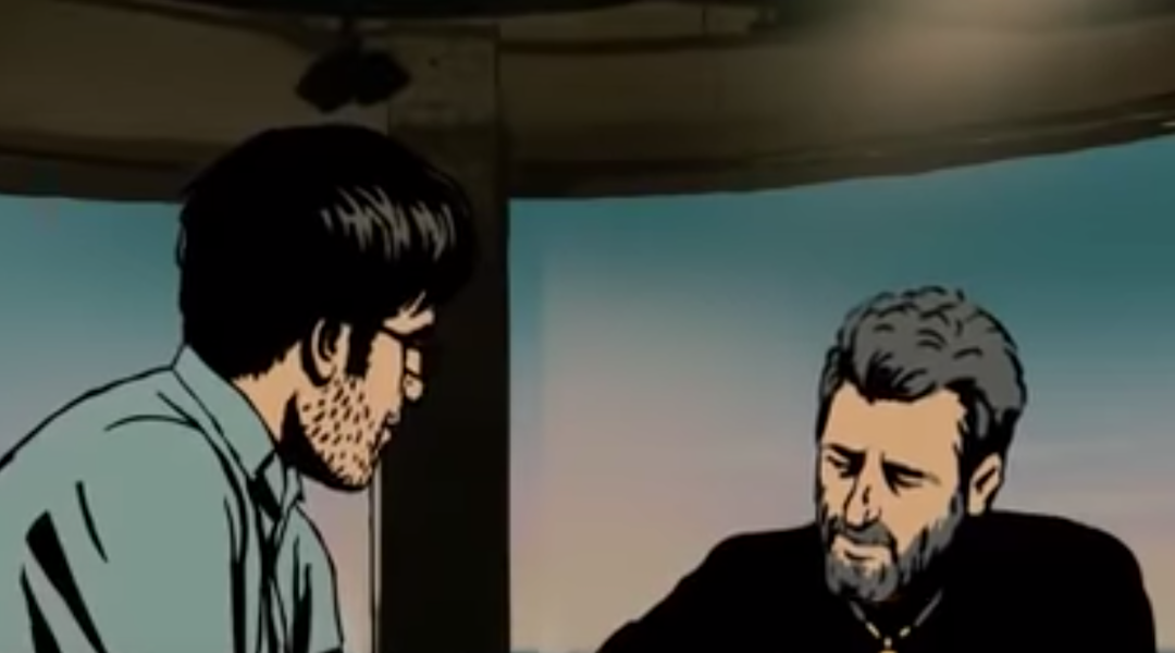 A scene from Ari Folman's "Waltz with Bashir." (Screenshot from YouTube)