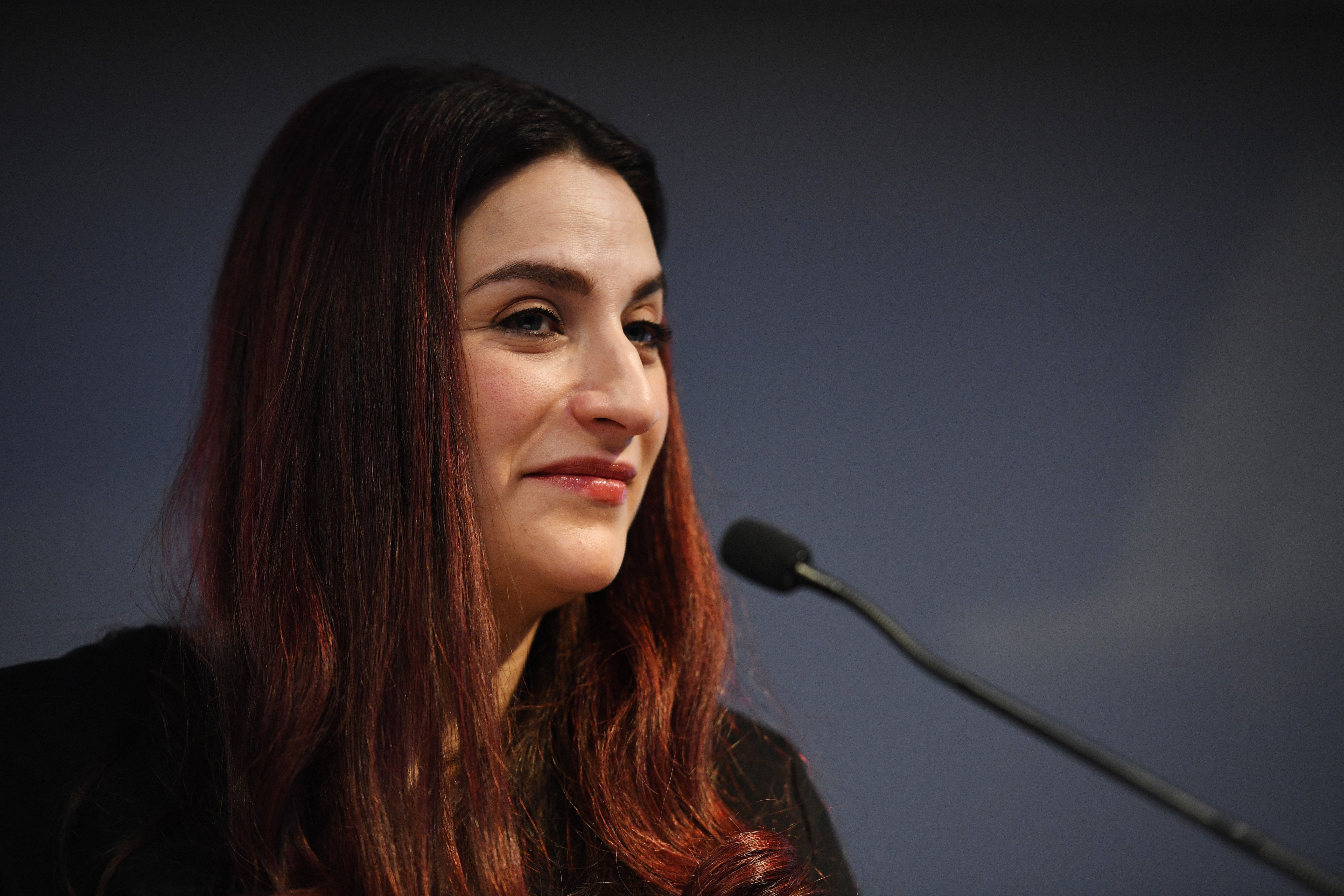 U.K. parliament member Luciana Berger announces her resignation from the Labour Party at a press conference in London, Feb. 18, 2019. (Leon Neal/Getty Images)