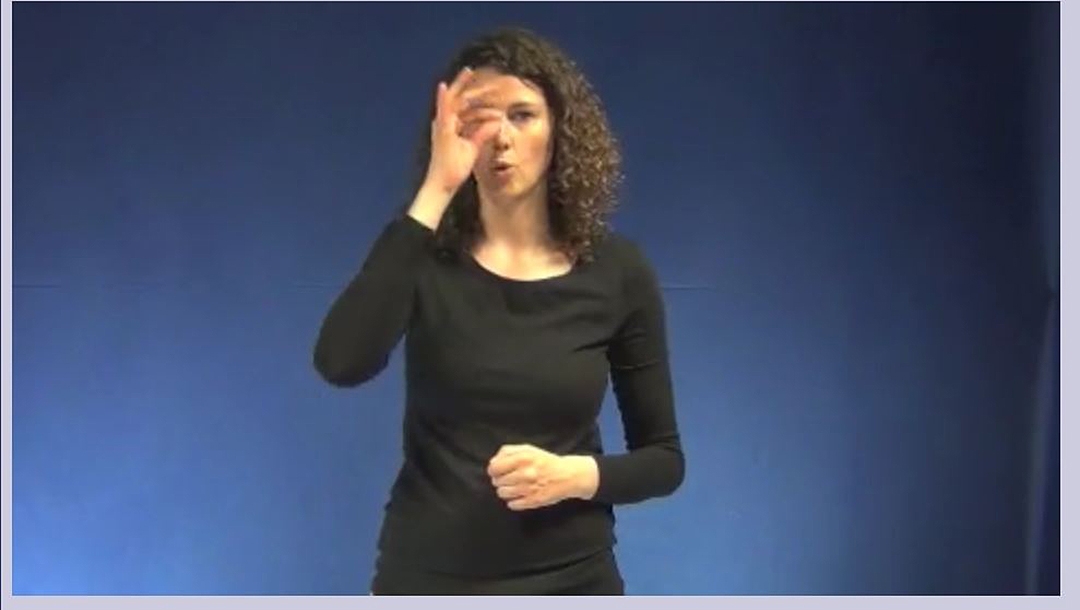 A model gesturing a hooked nose on the website if the University of Ghent, Belgium. (University of Ghent)