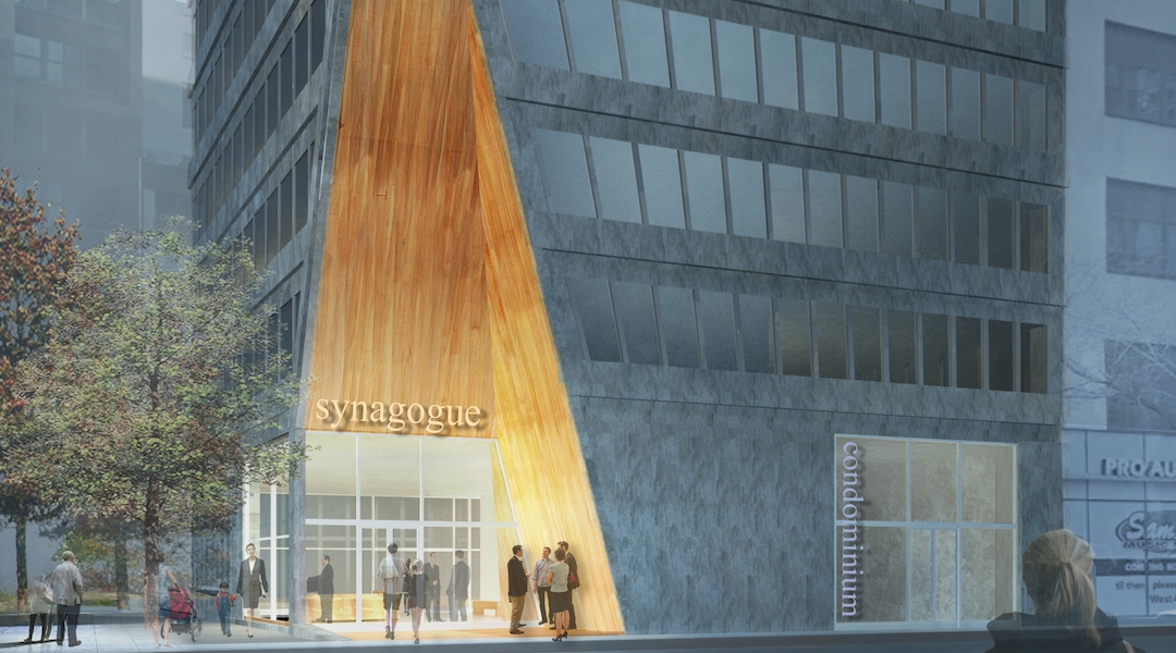 A rendering of the exterior of the proposed "SynaCondo." (Courtesy of Esther Sperber)