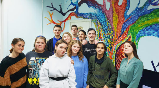 Ukrainian Jews at the Beit Grand Jewish Community Center in Odessa on Nov. 1, 2019. (Cnaan Liphshiz)