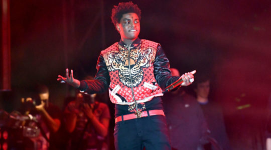 Rapper Kodak Black performs onstage at Banc of California Stadium in Los Angeles on December 15, 2018. (Scott Dudelson/Getty Images)